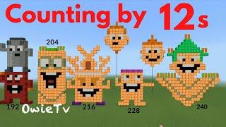 Counting by 12s Song | Skip Counting Songs for Kids | Minecraft Numberblocks Counting Songs