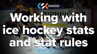 Working with ice hockey stats & stat rules | On-demand webinar