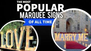 Marquee Letter Business - Most Popular Signs