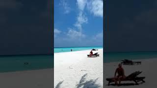 Relaxing infront of swimming pool beach in Sun island Maldives(2)