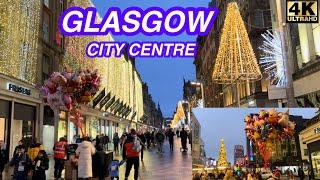 Glasgow Scotland 󠁧󠁢󠁳󠁣󠁴󠁿 Walkthrough Glasgow City Centre At Christmas Fair 2023