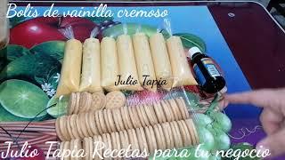 Bolis de vainilla cremosos ingrediente secreto de mi negocio a tu negocio saborines Paletas helados