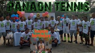 PANAON TENNIS GROUP + CELEBRATING BDAY NI BRAD LABLAB GUYS /talibanana vlogs