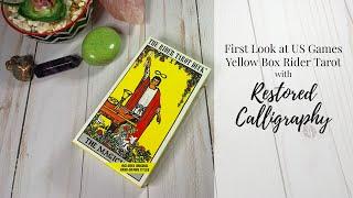 First Look at US Games Yellow Box Rider Tarot with Restored Calligraphy