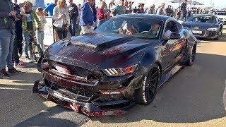 Alphamale Alpha ONE Widebody Ford Mustang GT - BURNOUT & ACCELERATIONS!