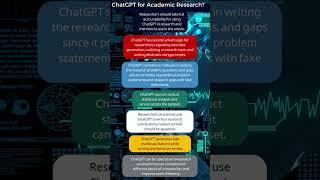 ChatGPt for Academic Research, Pros and Cons.