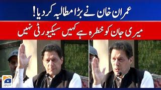 PTI Chairman Imran Khan Speech - Imran Khan Arrest Warrant - Imran Khan Big Announcement | Geo News