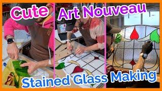 Cute Art Nouveau Stained Glass Making