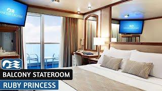 Ruby Princess | Balcony Stateroom | Full Walkthrough Tour & Review | 4K