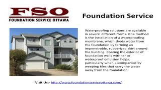 Foundation Crack Repair Service in Ottawa