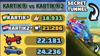 I FOUND MY SIBLING!?  IN SECRET TUNNEL MAP COMMUNITY SHOWCASE - Hill Climb Racing 2