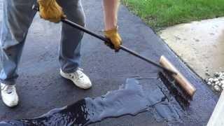 How to Apply a Driveway Sealer - Sealing a Driveway