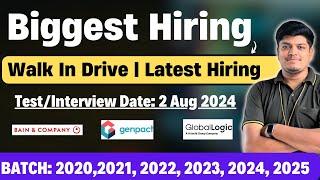 Biggest Hiring | Walk in Drive & Off Campus | 2020, 2021, 2022, 2023, 2024, 2025 BATCH | Apply Now