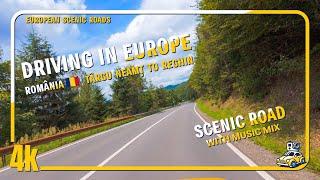 Driving in Europe | Romania: Targu Neamt - Reghin | 4K 50p | music mix on background