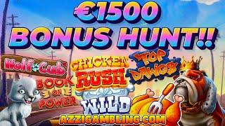 €1500 BONUS HUNT!! 10 SLOTS!