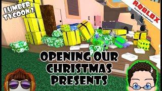 Roblox - Lumber Tycoon 2 - Opening Christmas Presents!