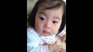 First Time Baby Yebin Saying Papa 아빠라고 처음 말하는 예빈이