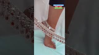 New designer silver heavyweight dulhan Payal, with 70% discount on instant order #shotrs #ytshorts