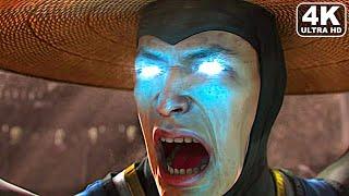 Raiden Destroys Everyone Fight Scene 4K ULTRA HD - MORTAL KOMBAT X