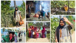 নতুন বছর উপলক্ষে ৩ বোন ২ ভাবী একসাথে বাড়ি যাচ্ছি  Happy New Year 2025  Bangladeshi Blogger Shilpi