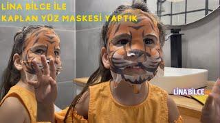 Lina Bilce ile Kaplanlı Yüz Maskesi Yaptık! | Tatil Bitti, Bakım Saati #linabilce