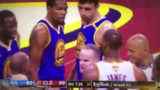 2017 NBA Finals Game 4: LeBron and KD Double Technical