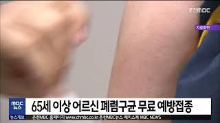 65세 이상 어르신 폐렴구균 무료 예방접종