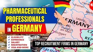 Pharmaceutical Professionals Jobs in Germany | Recruitment Agency Germany |Pharmacist in Germany