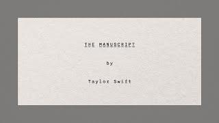 Taylor Swift - The Manuscript (Official Lyric Video)