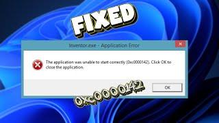 Fix The Application Was Unable to Start Correctly (0xc0000142) Error in Windows 11