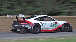 Porsche 911 RSR NA Flat-6 Engine AMAZING Sounds at FOS Goodwood !