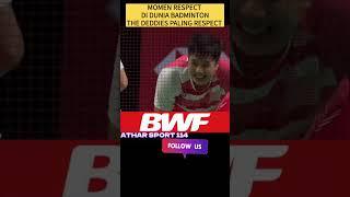 Momen Respect di dunia Badminton, The Deddies Paling Respect dan paling di hormati #badminton