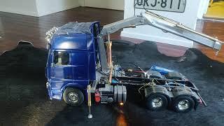 Magom hrc 2-extension crane & Tamiya MB Actros 1/14 Bart 1