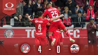 Resumen: Toluca 4 - 0 Lobos BUAP | Clausura 2019 - J17 | Televisa Deportes