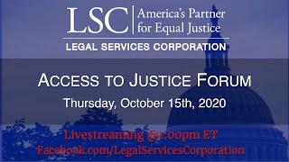 Legal Services Corporation Access to Justice Panel:  Legal Services and the Digital Divide