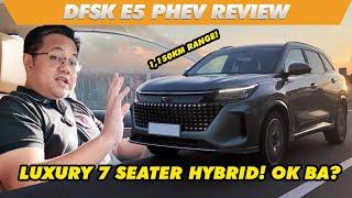 DFSK E5 Review - 7 Seater Luxury Plug-In Hybrid kaya ng 1,150 KM! | Test Drive PH