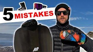 5 Mistakes When Buying Snowboard Gear