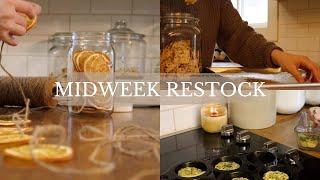 Midweek Homemade Kitchen Restock & Cook with Me | Simple Dried Orange Garland