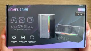 Компьютерные RGB колонки из Китая  обзор FIFINE AmpliGame A20