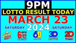9pm Lotto Result Today March 23 2024 (Saturday)