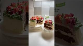 Быстрый торт из сухой смеси для кекса, рецепт в комментариях #быстрыйрецепт #быстрыйторт