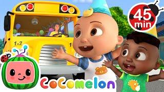 JJ's Wheels on the Birthday Bus! + MORE CoComelon Nursery Rhymes & Kids Songs | CoComelon Toy Play