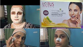 Lotus facial white glow vitamin-C+Gold REDIANC FACIAL #lotusfacial #facial #glowfacial #goldfacial