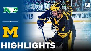 North Dakota vs Michigan | NCAA College Hockey | Highlights - March 29, 2024