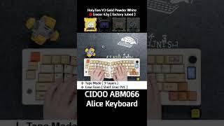 Cidoo ABM066 $59.99 Alice Keyboard Sound (Stock vs. Mod) Switch Sound Comparison