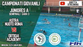 Semifinali Juniores A: Ortigia Academy VS Astra Nuoto Roma