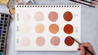 How to mix watercolor skintones (the easy way)