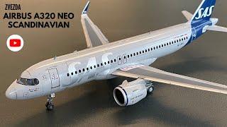 Airbus A320 Neo / Zvezda / Scandinavian / SAS / 1:144 Scale / How to build / Assembly Process