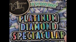 HUGE WIN!!!! Cannot Believe it $$PLATINUM Diamond Spectacular$$ Ohio Lottery Scratch Off Tickets