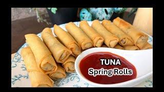 Crispy, Crunchy, Yummy TUNA SPRING ROLLS | Canned Tuna Recipe